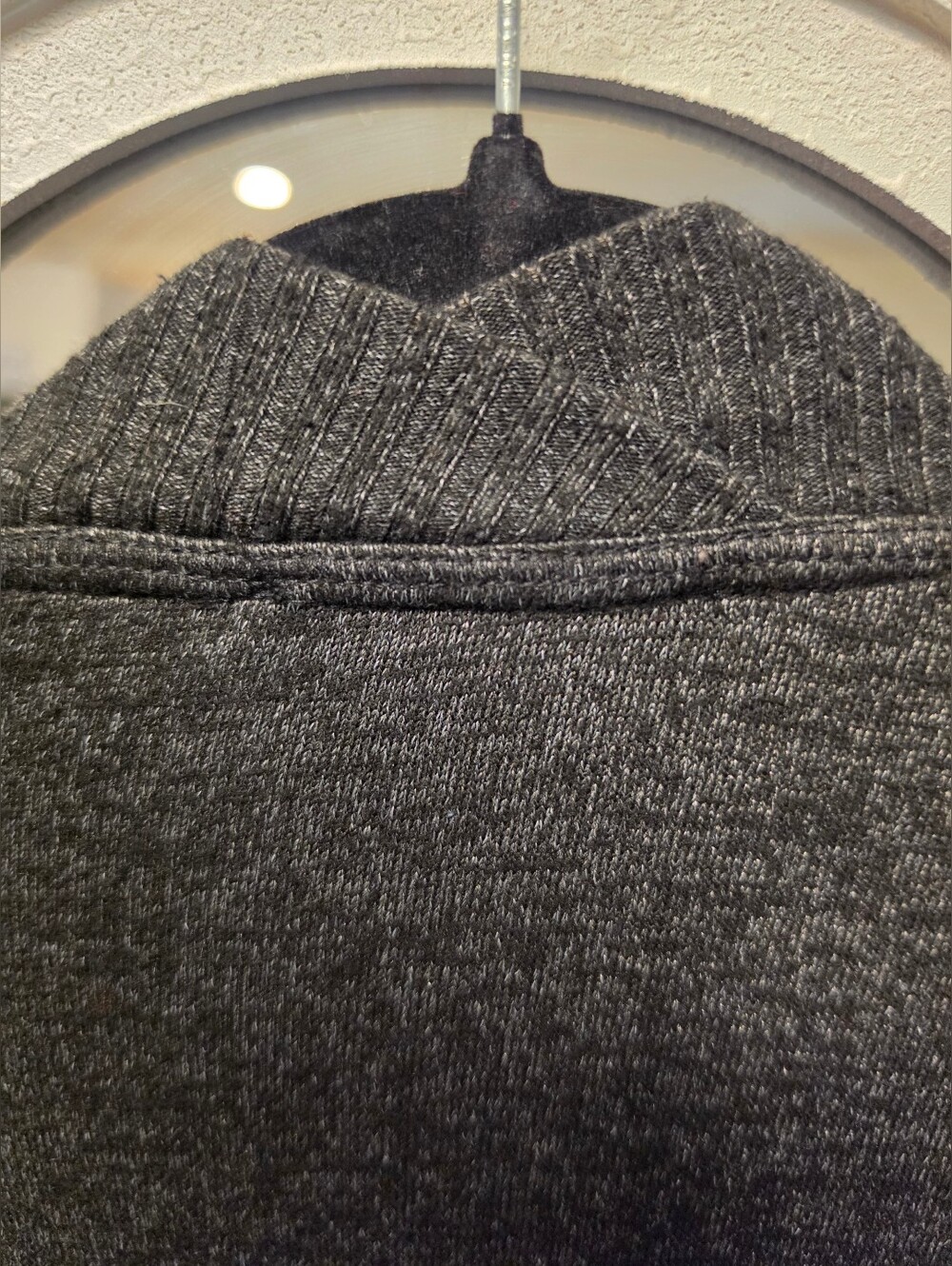 FREE! With any Purchase. Joan Vass NY Dark Gray Open Front Long Cardigan - Picture 4 of 5